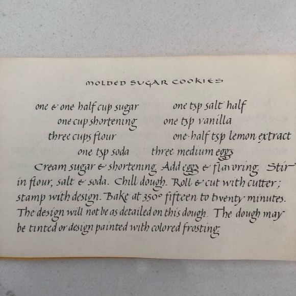 RYCRAFT Terracotta Cookie Stamps x 3 With Recipe Book VTG - Picture 12 of 14